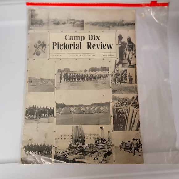 WW1 CAMP DIX REVIEW NEWS PAPER - Picture 1 of 2